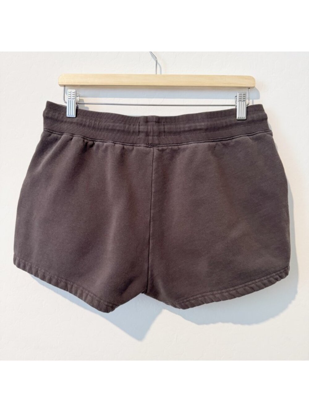 Sacre High Rise Pull On Elastic Waist Loungewear Sweat Shorts Casual Gray Large - Picture 8 of 8